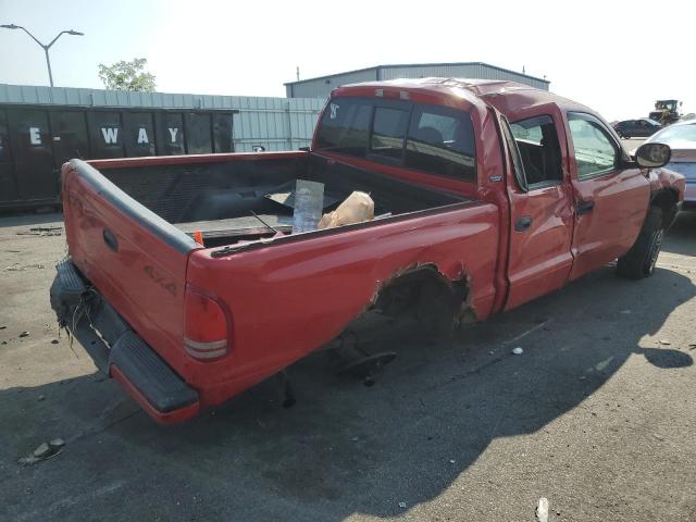 1B7GG2ANXYS773865 - 2000 DODGE DAKOTA QUAD RED photo 3