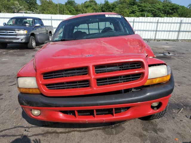 1B7GG2ANXYS773865 - 2000 DODGE DAKOTA QUAD RED photo 5