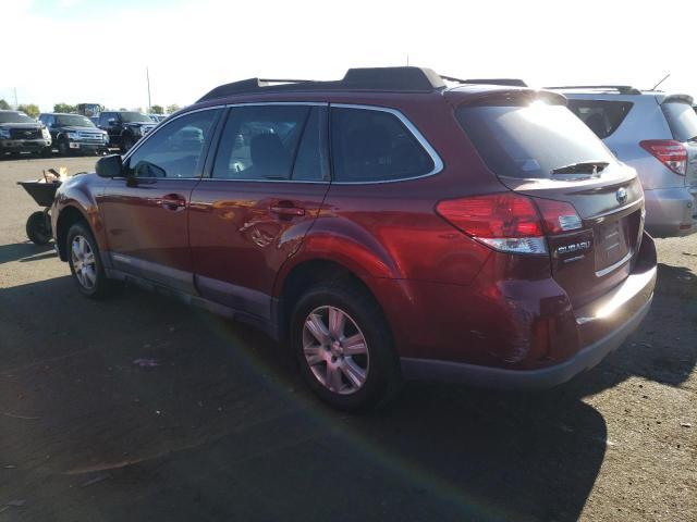 4S4BRCAC7B1317503 - 2011 SUBARU OUTBACK 2.5I RED photo 2