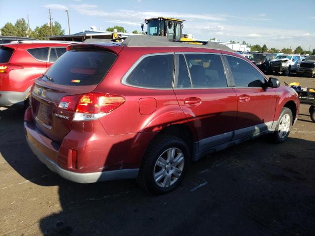 4S4BRCAC7B1317503 - 2011 SUBARU OUTBACK 2.5I RED photo 3