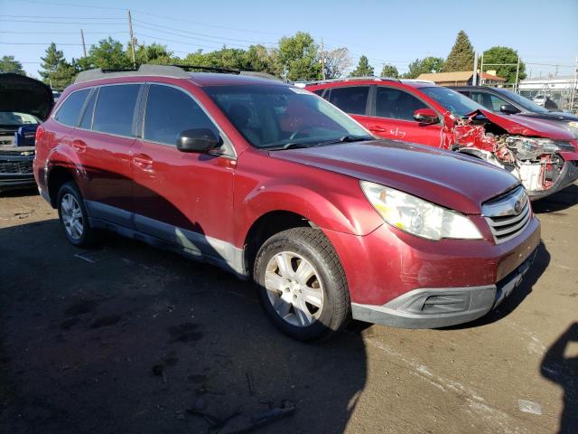 4S4BRCAC7B1317503 - 2011 SUBARU OUTBACK 2.5I RED photo 4