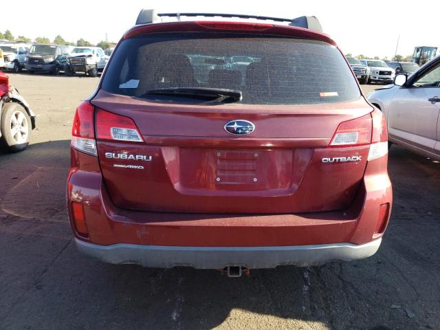 4S4BRCAC7B1317503 - 2011 SUBARU OUTBACK 2.5I RED photo 6