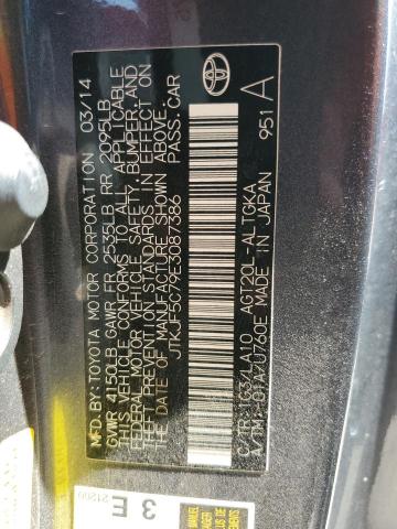 JTKJF5C79E3087386 - 2014 TOYOTA SCION TC 灰色 照片 12