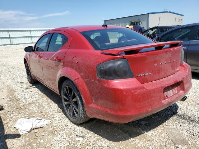 1C3CDZCB4DN630314 - 2013 DODGE AVENGER SXT RED photo 2