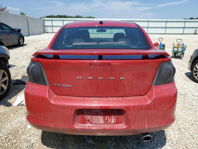 1C3CDZCB4DN630314 - 2013 DODGE AVENGER SXT RED photo 6