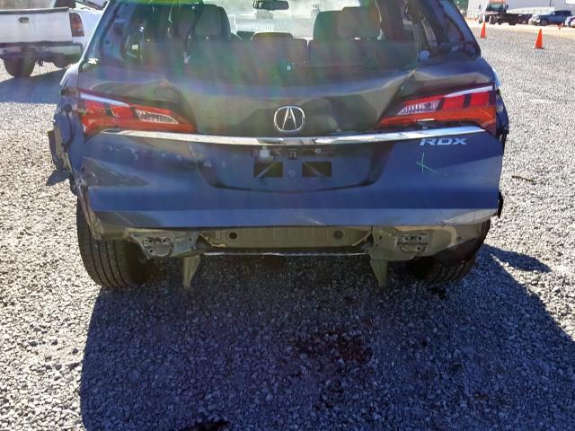 5J8TB3H55HL006817 - 2017 ACURA RDX TECHNOLOGY  photo 9