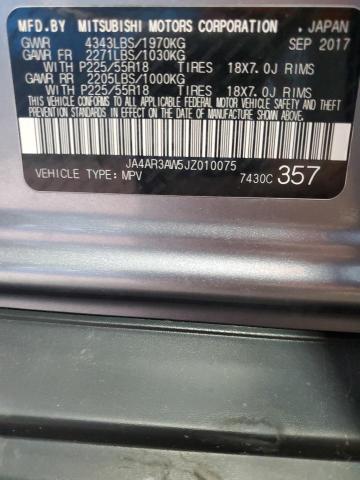 JA4AR3AW5JZ010075 - 2018 MITSUBISHI OUTLANDER ES GRAY photo 13