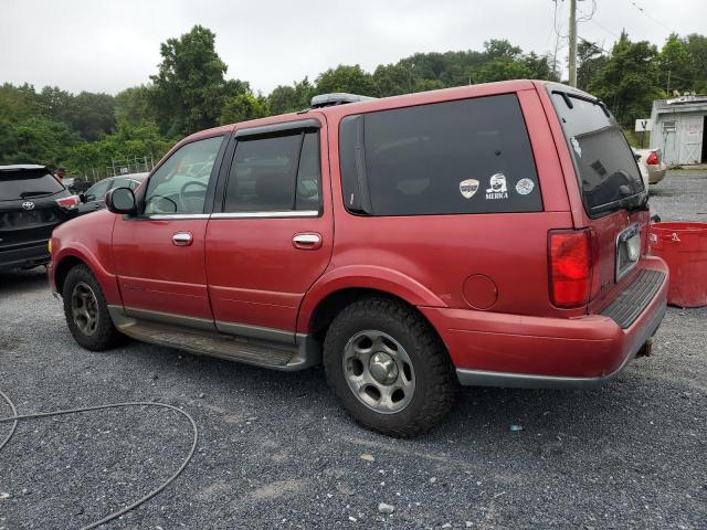 5LMFU28A3YLJ20644 - 2000 LINCOLN NAVIGATOR წითელი ფოტო 2