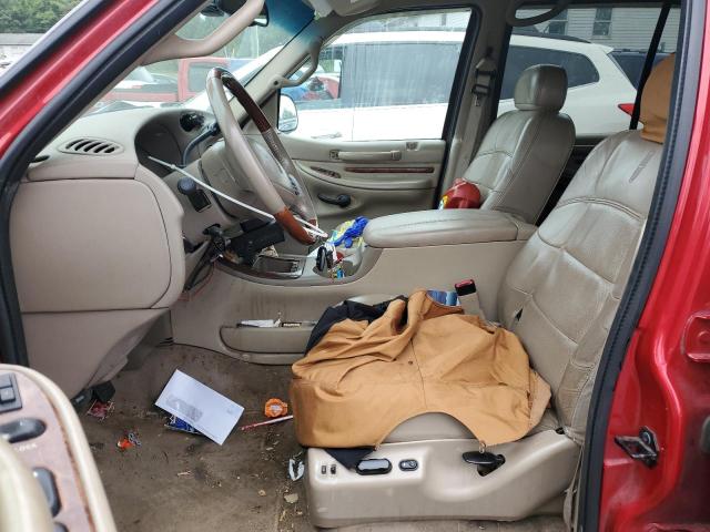 5LMFU28A3YLJ20644 - 2000 LINCOLN NAVIGATOR წითელი ფოტო 7