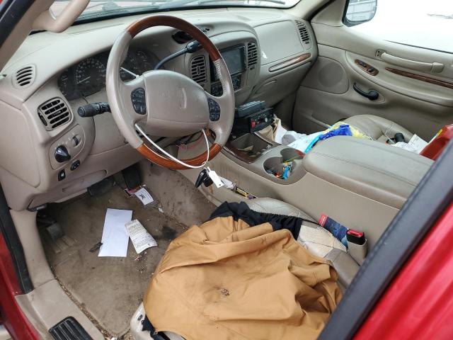 5LMFU28A3YLJ20644 - 2000 LINCOLN NAVIGATOR წითელი ფოტო 8