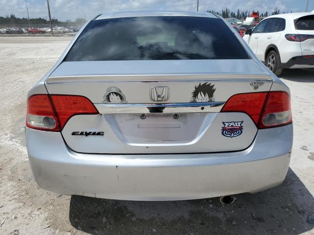 2HGFA16609H308546 - 2009 HONDA CIVIC LX-S SILVER photo 6