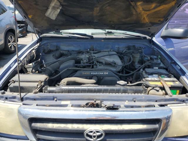 5TESN92N4YZ714300 - 2000 TOYOTA TACOMA XTRACAB PRERUNNER ლურჯი ფოტო 11