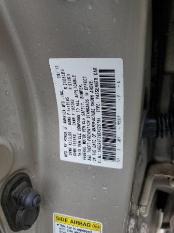 1HGCR2F38EA025795 - 2014 HONDA ACCORD LX TAN photo 12