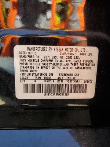 JN1BV7AP5FM351358 - 2015 INFINITI Q50 BASE BLACK photo 12