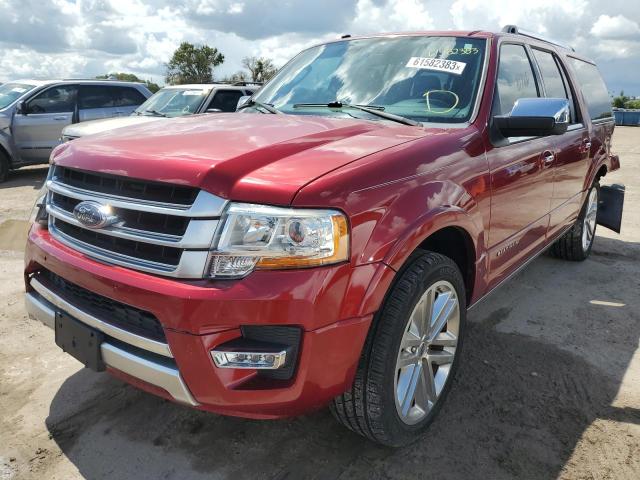 1FMJK1LT6HEA27580 - 2017 FORD EXPEDITION EL PLATINUM BURGUNDY photo 1