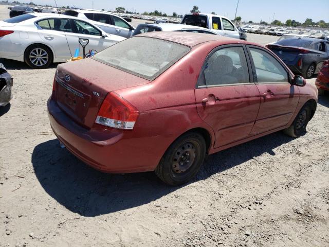 KNAFE222X95663708 - 2009 KIA SPECTRA EX RED photo 3