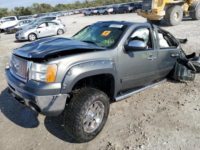 3GTP2VE3XBG311670 - 2011 GMC SIERRA K1500 SLE GRAY photo 9