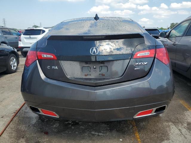 2HNYB1H46AH501900 - 2010 ACURA ZDX TECHNOLOGY გრაფიტი ფოტო 6