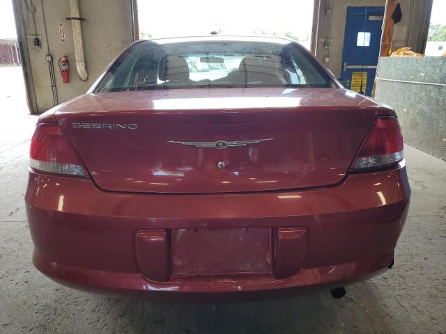 1C3EL46X66N258502 - 2006 CHRYSLER SEBRING RED photo 6