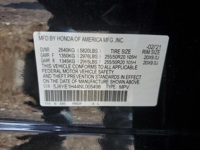 5J8YE1H44NL005498 - 2022 ACURA MDX TECHNOLOGY Negro foto 13