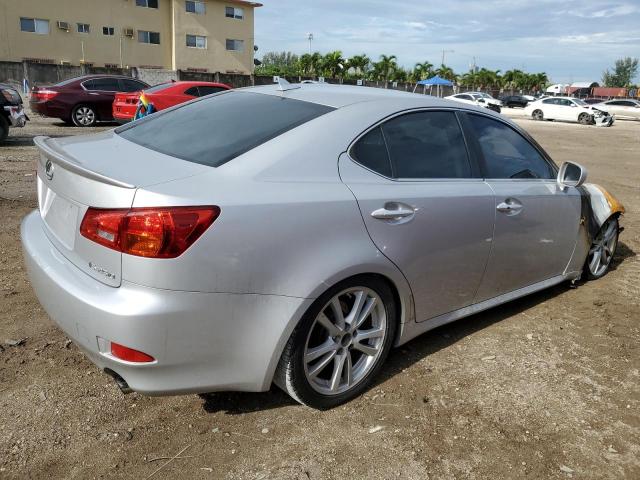 JTHBK262872027807 - 2007 LEXUS IS 250 SILVER photo 3