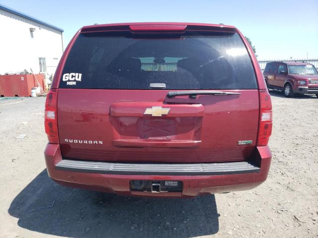 1GNUKJE37AR262638 - 2010 CHEVROLET SUBURBAN K1500 LT MAROON photo 6