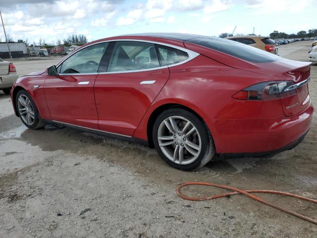5YJSA1V1XFF098395 - 2015 TESLA MODEL S 90 წითელი ფოტო 2