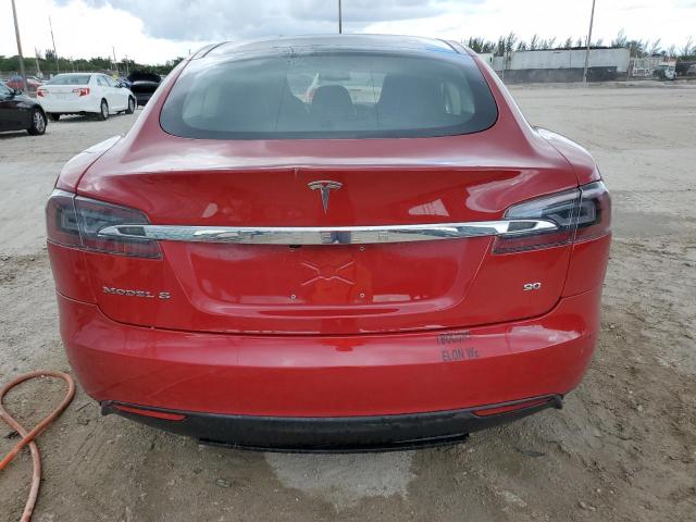 5YJSA1V1XFF098395 - 2015 TESLA MODEL S 90 წითელი ფოტო 6