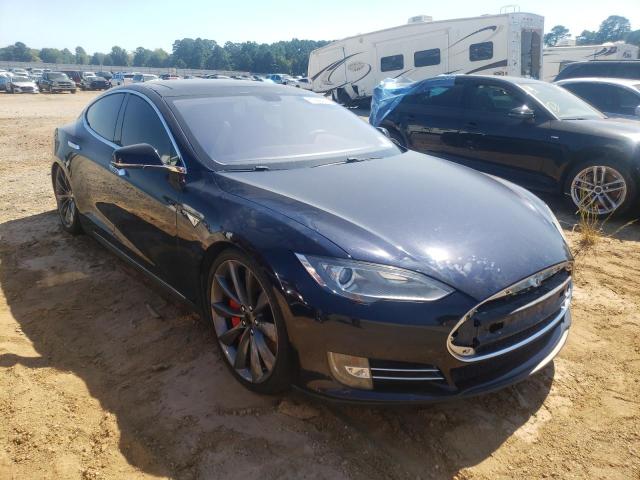 5YJSA1DPXDFP04300 - 2013 TESLA MODEL S Կապույտ լուսանկար 1