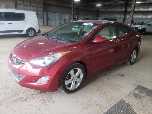 5NPDH4AE4DH435351 - 2013 HYUNDAI ELANTRA GLS MAROON photo 1