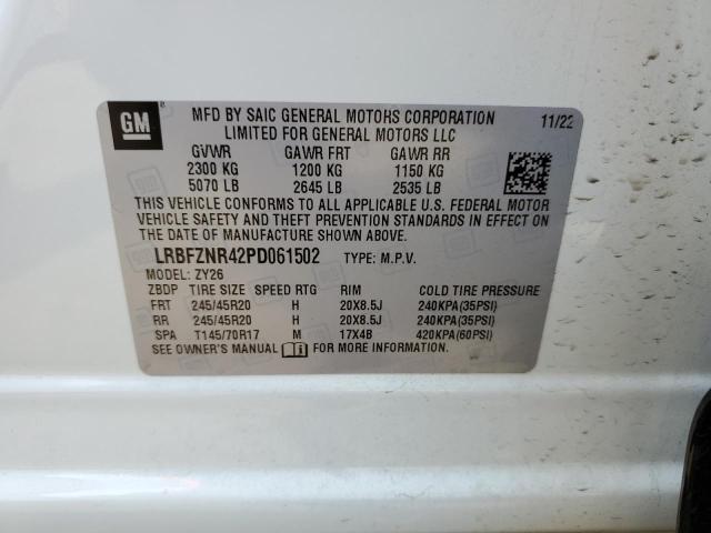 LRBFZNR42PD061502 - 2023 BUICK ENVISION ESSENCE أبيض صورة 13