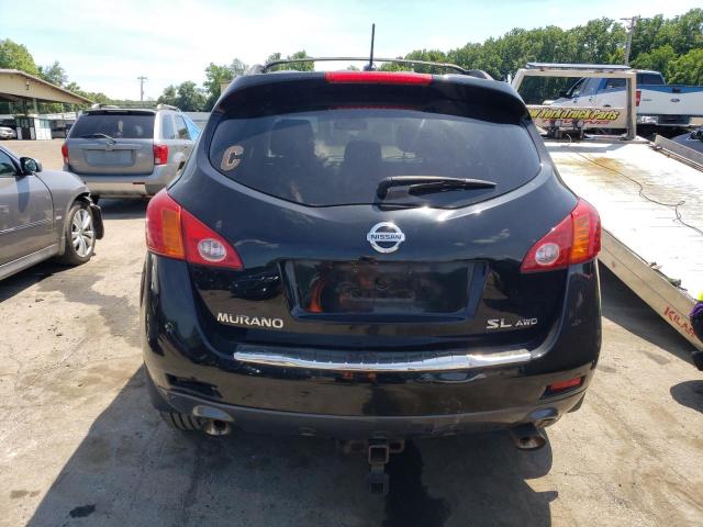 JN8AZ18W39W106904 - 2009 NISSAN MURANO S BLACK photo 6