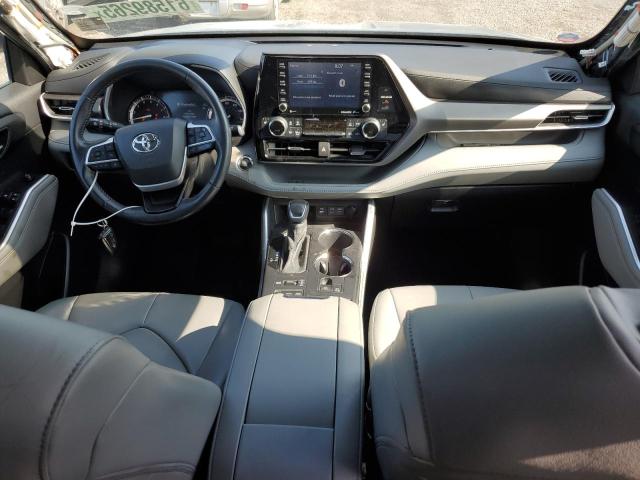 5TDGZRBH2NS212768 - 2022 TOYOTA HIGHLANDER XLE TEAL photo 8