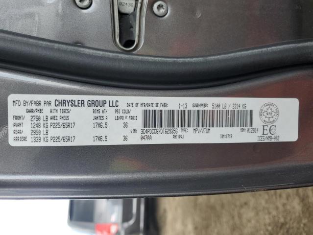 3C4PDCCG7DT629356 - 2013 DODGE JOURNEY SXT GRAY photo 14