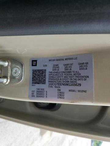 1GCGTEEN5M1165629 - 2021 CHEVROLET COLORADO ZR2 TAN photo 13