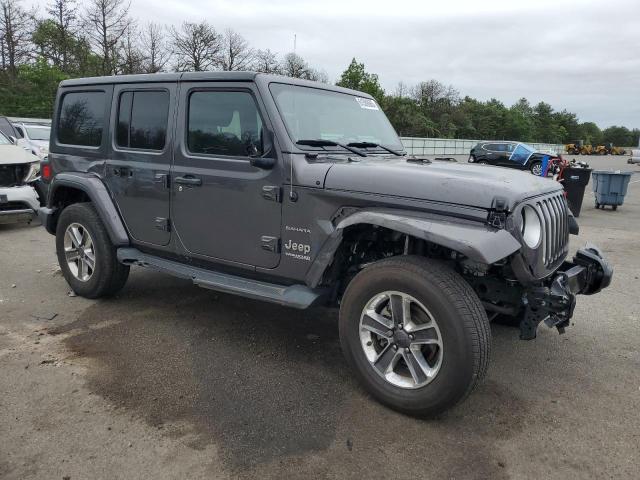 1C4HJXEN0NW110192 - 2022 JEEP WRANGLER U SAHARA 灰色 照片 4