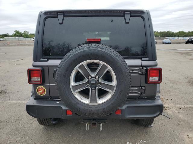 1C4HJXEN0NW110192 - 2022 JEEP WRANGLER U SAHARA 灰色 照片 6