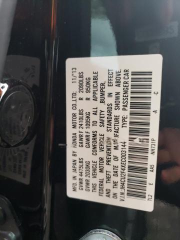 JH4CU2F4XEC003144 - 2014 ACURA TSX BLACK photo 13