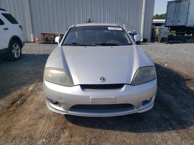 KMHHN65F75U175054 - 2005 HYUNDAI TIBURON GT SILVER photo 5