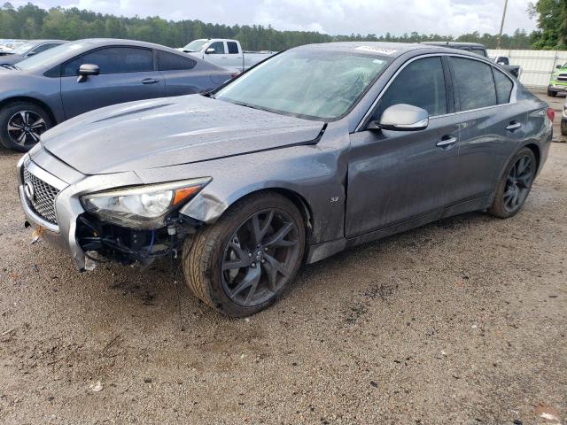 JN1BV7AP6FM333984 - 2015 INFINITI Q50 BASE GRAY photo 1