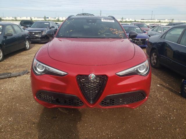 ZASPAKBN0M7D03851 - 2021 ALFA ROMEO STELVIO TI RED photo 5
