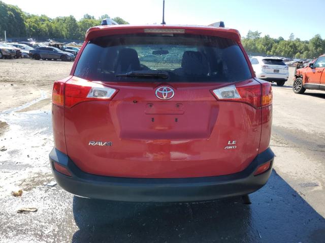 2T3BFREV2DW011678 - 2013 TOYOTA RAV4 LE RED photo 6