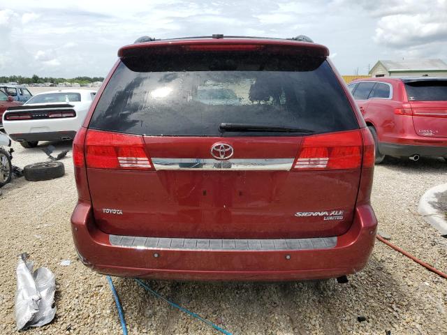 5TDZA22C64S204151 - 2004 TOYOTA SIENNA XLE MAROON photo 6