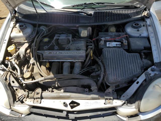 1B3ES46C9YD800293 - 2000 DODGE NEON BASE SILVER photo 11