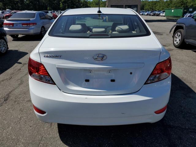 KMHCT4AE4EU721813 - 2014 HYUNDAI ACCENT GLS WHITE photo 6