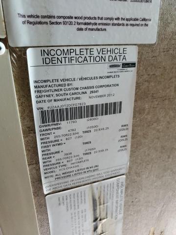 4UZAAJDT2DCFG7823 - 2013 FREIGHTLINER CHASSIS XC ნაცრისფერი ფოტო 10
