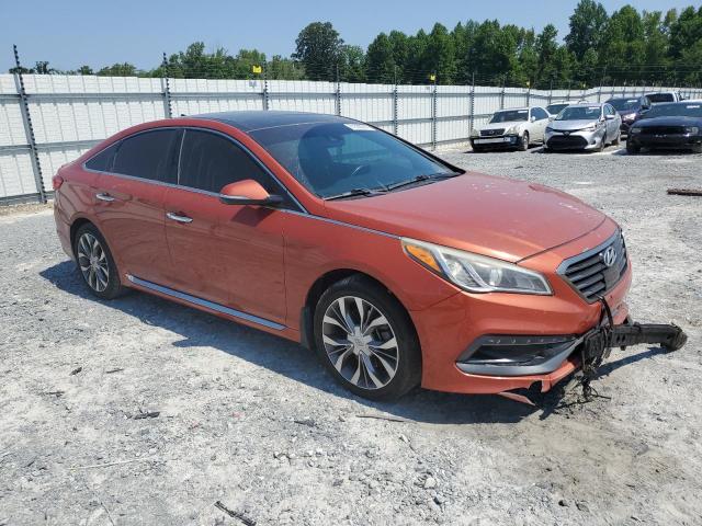 5NPE34AB4FH193589 - 2015 HYUNDAI SONATA SPORT ORANGE photo 4