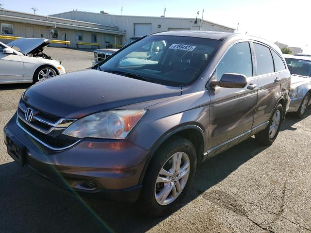 5J6RE3H7XAL051060 - 2010 HONDA CR-V EXL GRAY photo 1