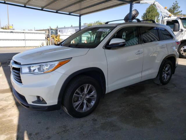 5TDJKRFH2ES046143 - 2014 TOYOTA HIGHLANDER XLE 白色 照片 1
