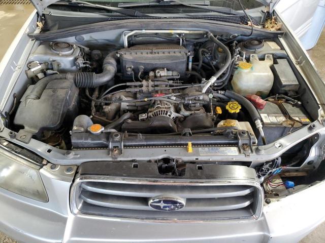 JF1SG65613H741919 - 2003 SUBARU FORESTER 2.5XS ვერცხლისფერი ფოტო 12